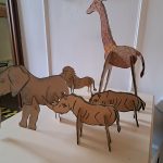Elefant, Giraffe und Co -Workshop Papptiere